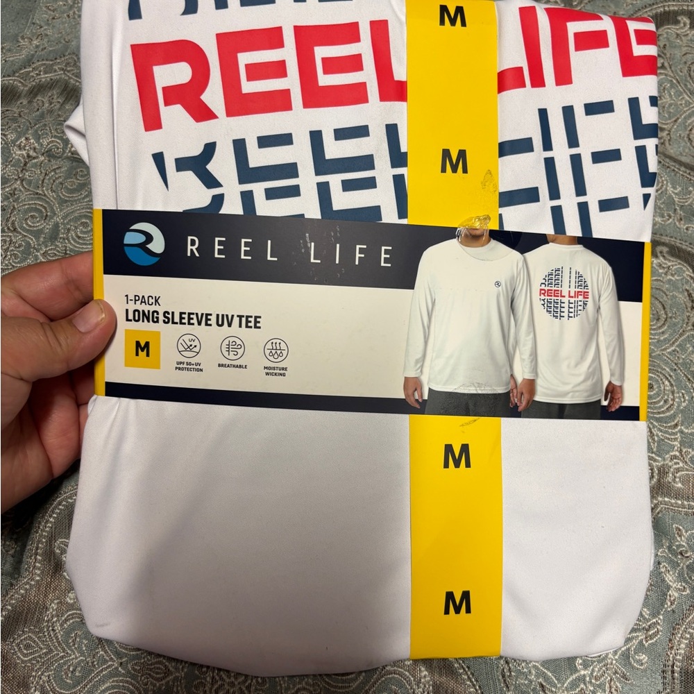 NWT White Long Sleeve UV Tee for Men